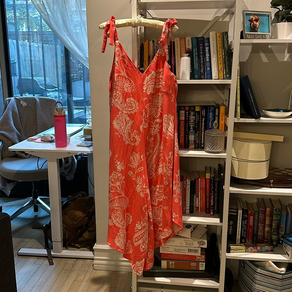 Pink paisley romper